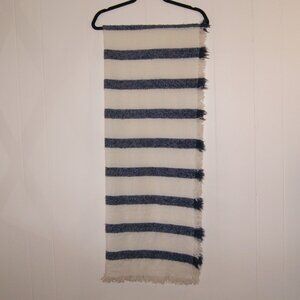 Collection Eighteen || Women's Blue / Gray and White Scarf